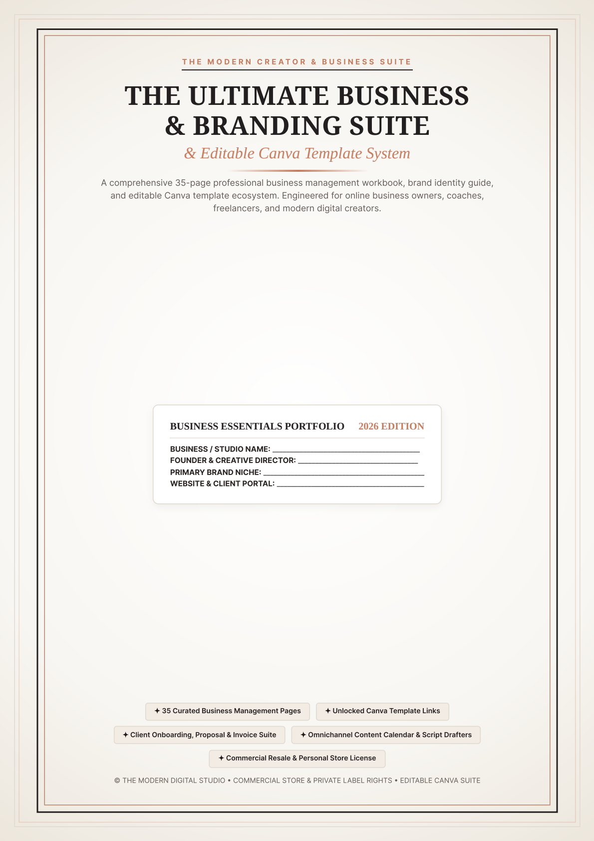 Creator & Small Business Brand Suite - Templates