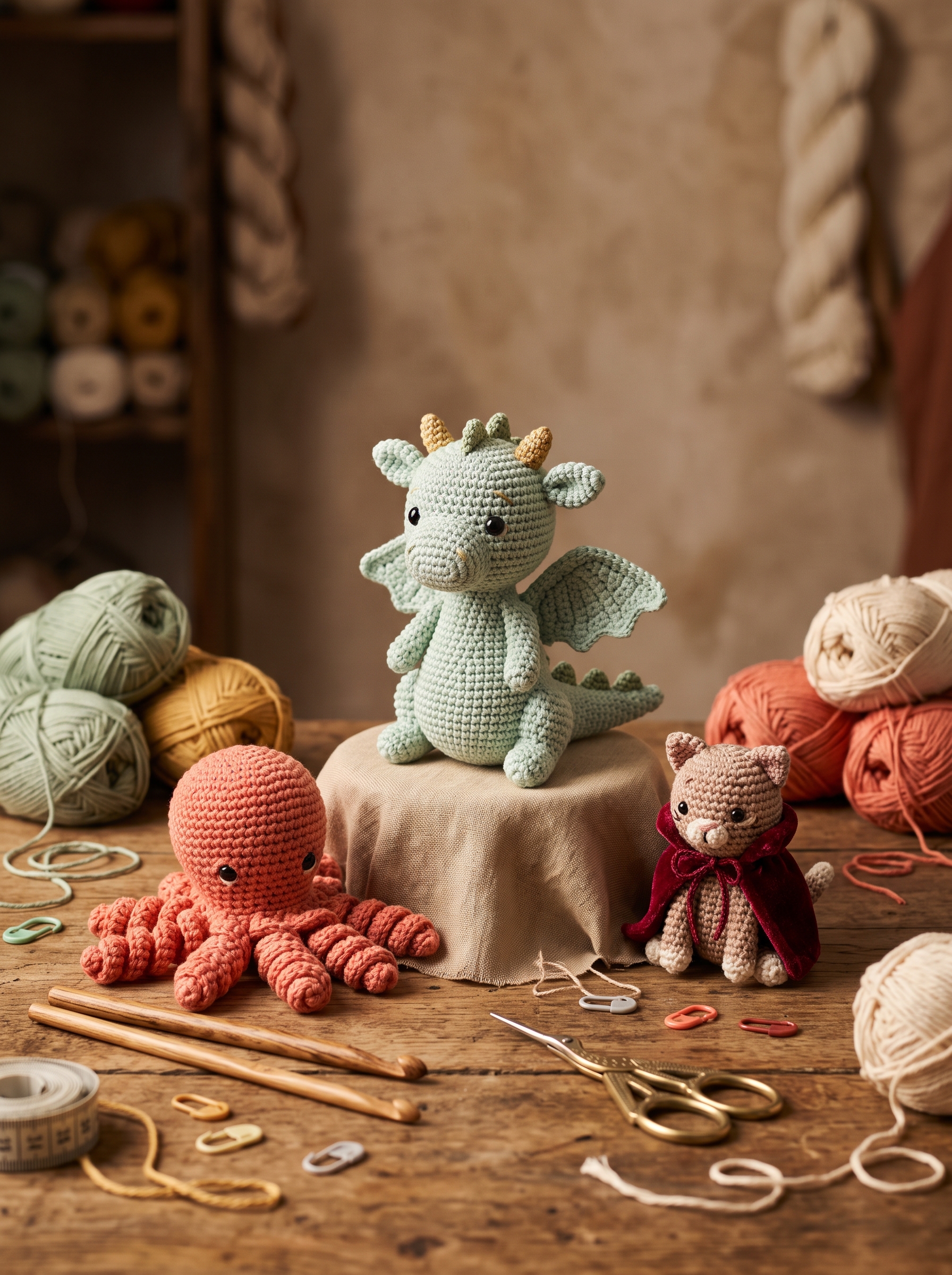 Celestial Dragon & Friends Amigurumi Book - Crochet